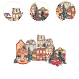 Christmas Amusement Park Window Cling Christmas Ornament Glass Sticker Decal