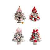 Mini Christmas Tree with Light Tabletop Decoration for Porch Cabinet Balcony 45cm 17.72inch Pink