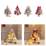 Mini Christmas Tree with Light Tabletop Decoration for Porch Cabinet Balcony 45cm 17.72inch Pink