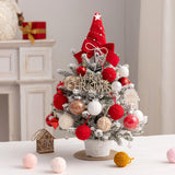 Mini Christmas Tree with Light Tabletop Decoration for Porch Cabinet Balcony 45cm 17.72inch Pink