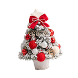 Mini Christmas Tree with Light Tabletop Decoration for Porch Cabinet Balcony 35cm 13.78inch Red