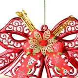 Bell Pendant Xmas Ornament Photo Prop Wall Christmas Tree Hanging Decoration Red