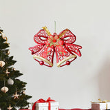 Bell Pendant Xmas Ornament Photo Prop Wall Christmas Tree Hanging Decoration Red