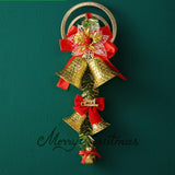 Xmas Tree Hanging Decoration Pendant Shop Door Knobs Christmas Bell Ornament Gold