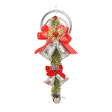 Xmas Tree Hanging Decoration Pendant Shop Door Knobs Christmas Bell Ornament Silver