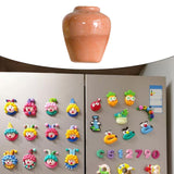 Maxbell Vase Fridge Magnets Cute Decorative Diorama Ornament for Cabinet Door Layout Red