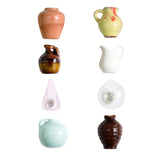 Maxbell Vase Fridge Magnets Cute Decorative Diorama Ornament for Cabinet Door Layout Red