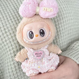 Maxbell Doll Clothesmini Plush Doll Clothes Party with Bowknot for 15 cm 17 cm Dolls Style B