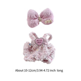 Maxbell Doll Clothesmini Plush Doll Clothes Party with Bowknot for 15 cm 17 cm Dolls Style B