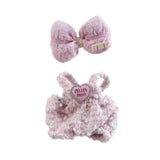 Maxbell Doll Clothesmini Plush Doll Clothes Party with Bowknot for 15 cm 17 cm Dolls Style B