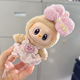 Maxbell Doll Clothesmini Plush Doll Clothes Party with Bowknot for 15 cm 17 cm Dolls Style B