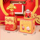 Spring Festival Statue Mini Resin Sculpture for Wall Shelf Decor Lightweight Money Bag Tree