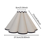 Maxbell Petal Cloth Table Lamp Shade Wall Light Cover for Desk Lamps Home Decoration M