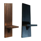 Maxbell Wall Sconce Candle Holder Wooden Wall Candle Sconce for Pathway Porch Office Black