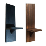 Maxbell Wall Sconce Candle Holder Wooden Wall Candle Sconce for Pathway Porch Office Black