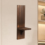 Maxbell Wall Sconce Candle Holder Wooden Wall Candle Sconce for Pathway Porch Office Brown