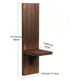 Maxbell Wall Sconce Candle Holder Wooden Wall Candle Sconce for Pathway Porch Office Brown