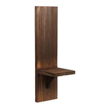 Maxbell Wall Sconce Candle Holder Wooden Wall Candle Sconce for Pathway Porch Office Brown