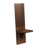 Maxbell Wall Sconce Candle Holder Wooden Wall Candle Sconce for Pathway Porch Office Brown