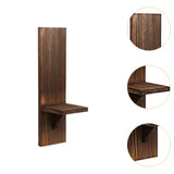 Maxbell Wall Sconce Candle Holder Wooden Wall Candle Sconce for Pathway Porch Office Brown