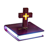 Maxbell Magnetic Levitating Cross Light Ornament Night Light for Home Bedroom Office Style B