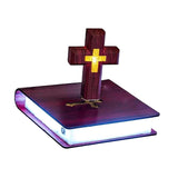 Maxbell Magnetic Levitating Cross Light Ornament Night Light for Home Bedroom Office Style B