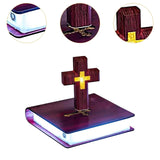 Maxbell Magnetic Levitating Cross Light Ornament Night Light for Home Bedroom Office Style B