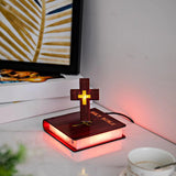 Maxbell Magnetic Levitating Cross Light Ornament Night Light for Home Bedroom Office Style B