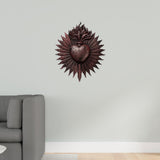 Maxbell Sacred Heart Resin Wall Decoration Wall Art Work for Housewarming Sacraments Brown