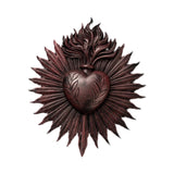 Maxbell Sacred Heart Resin Wall Decoration Wall Art Work for Housewarming Sacraments Brown