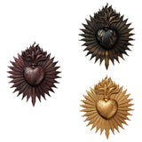 Maxbell Sacred Heart Resin Wall Decoration Wall Art Work for Housewarming Sacraments Brown