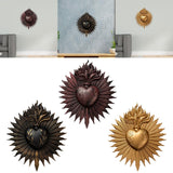 Maxbell Sacred Heart Resin Wall Decoration Wall Art Work for Housewarming Sacraments Brown