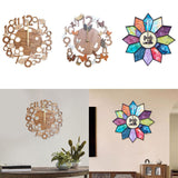Maxbell Wooden Wall Clock 30cm Friend Gifts Easy Installation Retro Hanging Ornament Bee Pattern