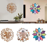 Maxbell Wooden Wall Clock 30cm Friend Gifts Easy Installation Retro Hanging Ornament Bee Pattern