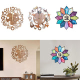 Maxbell Wooden Wall Clock 30cm Friend Gifts Easy Installation Retro Hanging Ornament Bee Pattern