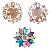 Maxbell Wooden Wall Clock 30cm Friend Gifts Easy Installation Retro Hanging Ornament Bee Pattern