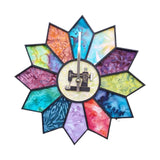 Maxbell Wooden Wall Clock 30cm Friend Gifts Easy Installation Retro Hanging Ornament Colorful