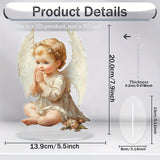 Maxbell Angel Boy with Wing Ornament 2D Flat Sign Novelty for Home Farmhouse Office