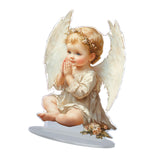 Maxbell Angel Boy with Wing Ornament 2D Flat Sign Novelty for Home Farmhouse Office