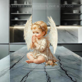 Maxbell Angel Boy with Wing Ornament 2D Flat Sign Novelty for Home Farmhouse Office