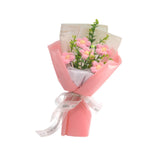 Maxbell Crochet Flower Bouquet Tabletop for Anniversary Photography Props Engagement Pink
