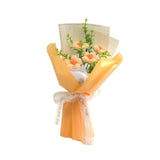 Maxbell Crochet Flower Bouquet Tabletop for Anniversary Photography Props Engagement Yellow