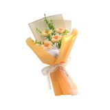 Maxbell Crochet Flower Bouquet Tabletop for Anniversary Photography Props Engagement Yellow