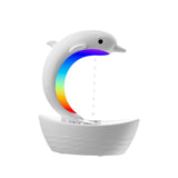 Maxbell Dolphin Humidifier for Home Office Waterless Auto Off Essential Oil Diffuser White