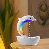 Maxbell Dolphin Humidifier for Home Office Waterless Auto Off Essential Oil Diffuser White