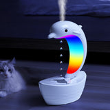 Maxbell Dolphin Humidifier for Home Office Waterless Auto Off Essential Oil Diffuser White