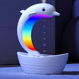 Maxbell Dolphin Humidifier for Home Office Waterless Auto Off Essential Oil Diffuser White