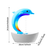 Maxbell Dolphin Humidifier for Home Office Waterless Auto Off Essential Oil Diffuser Blue