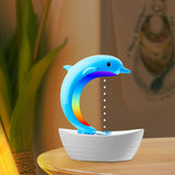 Maxbell Dolphin Humidifier for Home Office Waterless Auto Off Essential Oil Diffuser Blue