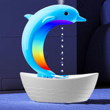 Maxbell Dolphin Humidifier for Home Office Waterless Auto Off Essential Oil Diffuser Blue